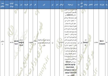 فهرست منابع وزارت نفت